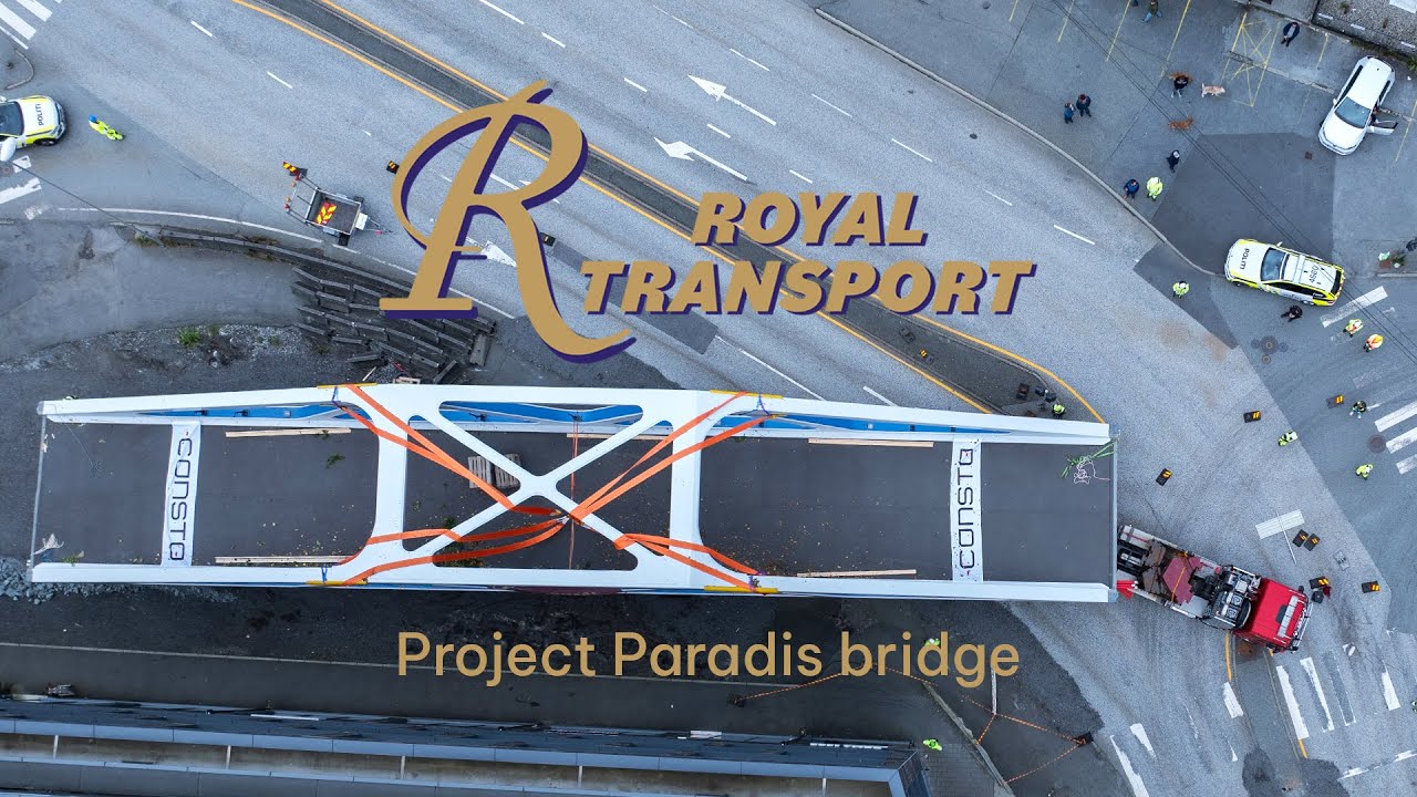 SPESIAL TRANSPORT av 47 tonns bro med Royal Transport AS