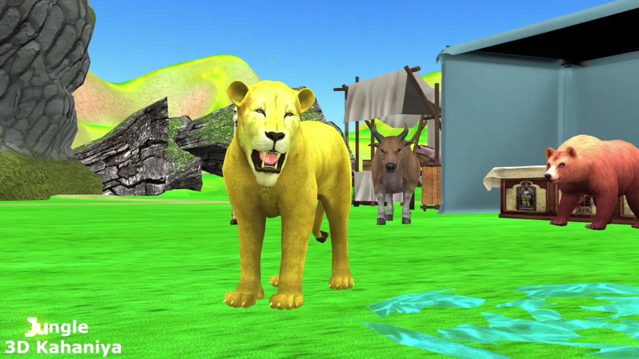 Top 03 Lion Amazing Hindi Moral Stories Collection Sher Ki Kahani - Hindi Kahaniya - Fairy Tales.