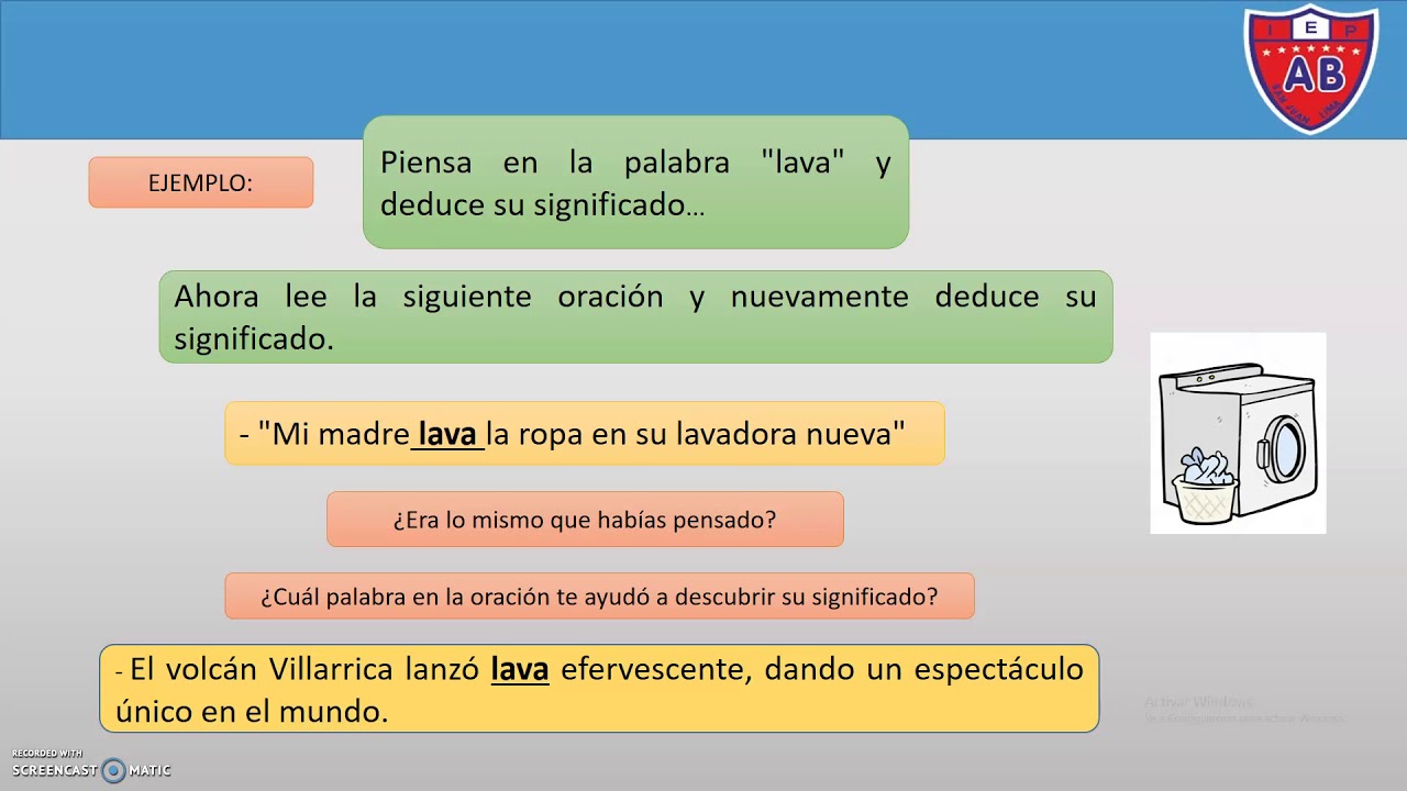 EL SIGNIFICADO DE LAS PALABRAS POR EL CONTEXTO - 1ERO