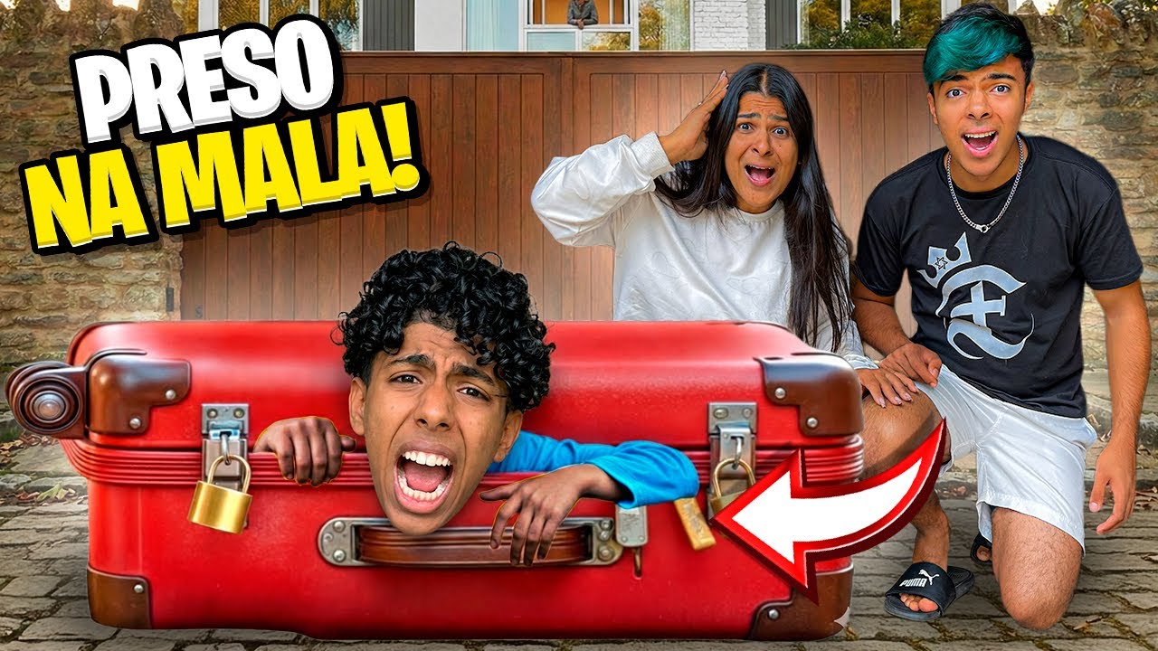 GABRIEL FICOU PRESO NA MALA E A VIAGEM NÃO DEU CERTO!😳