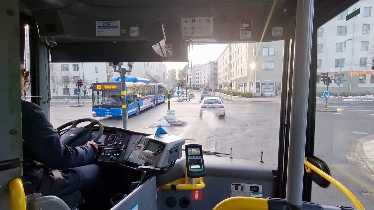 Sweden Stockholm-Ride With Bus 707  From Fruängen To IKEA-SCANIA OMNILINK#141
