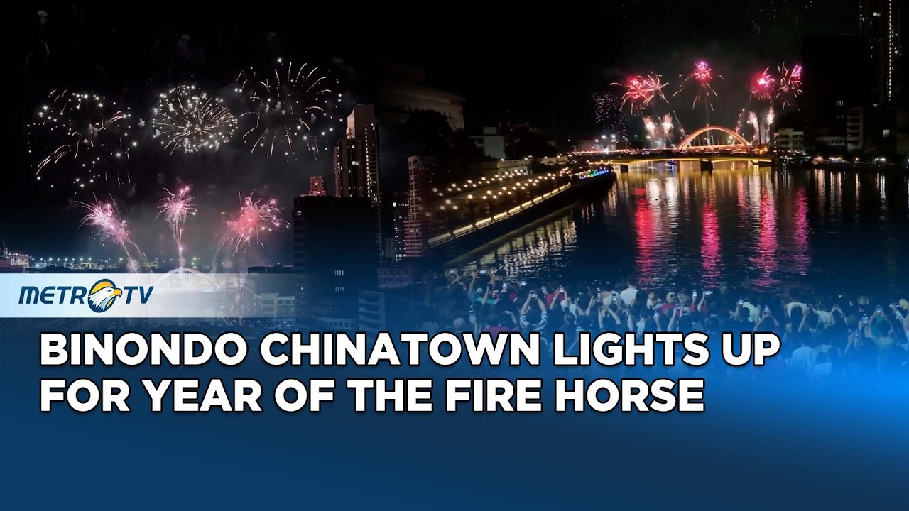 Thousands Celebrate Lunar New Year with Fireworks and Drones in Manila