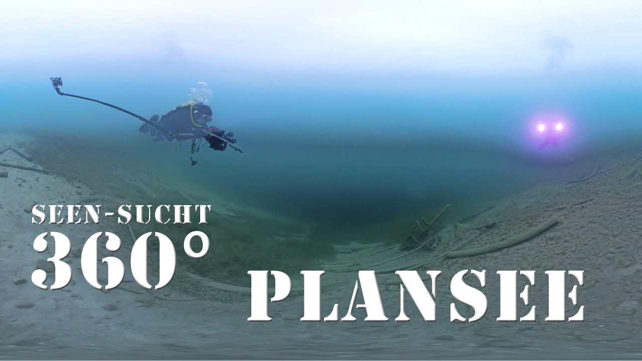 4K 360° VR : Tauchen im Plansee : Österreich : Seen-Sucht : @Underwaterworld Shark