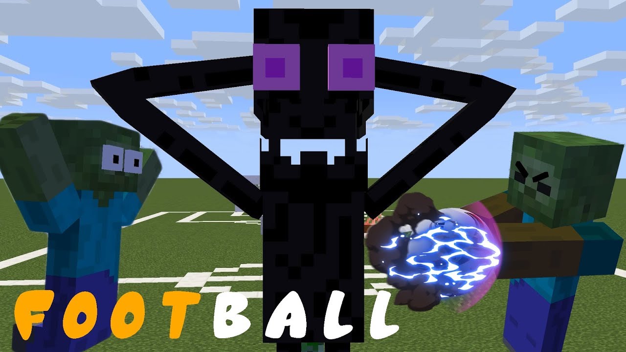 Monster School : Power FootBall - Minecraft Animation