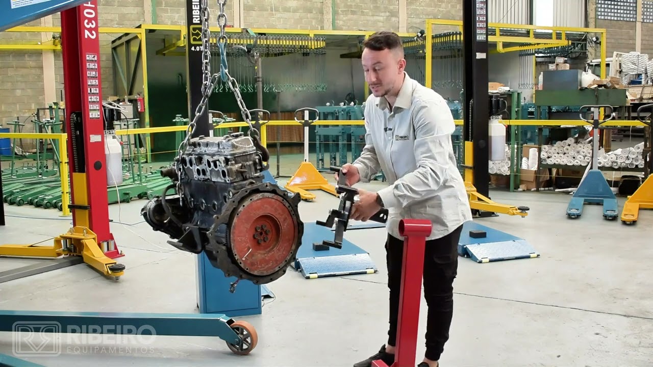 Suporte Cavalete Móvel Universal para Motor RCVI005 – Capacidade de 500kg! 🔧💪