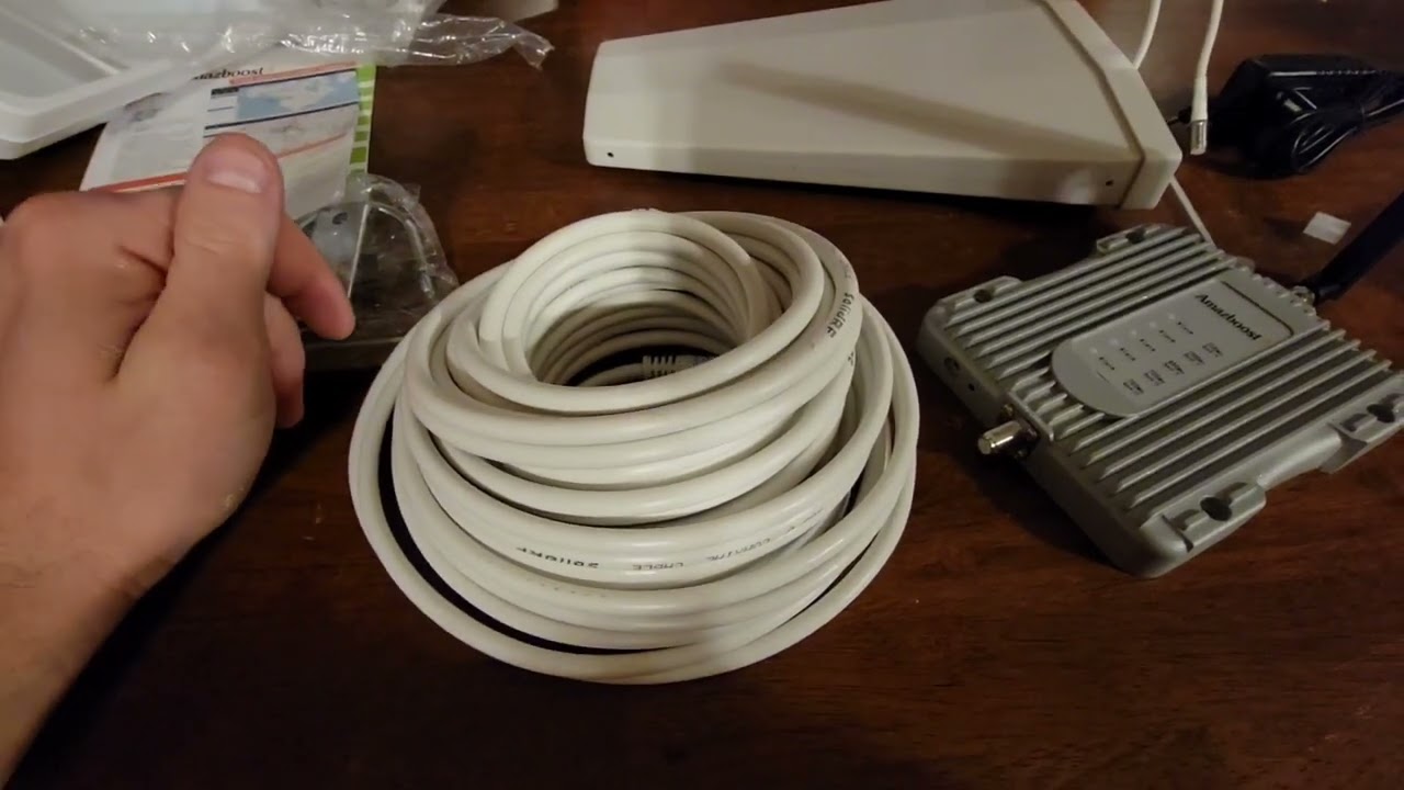Amazboost.. Boost cellphone signal Unboxing and temporary setup for $260. from Amazon