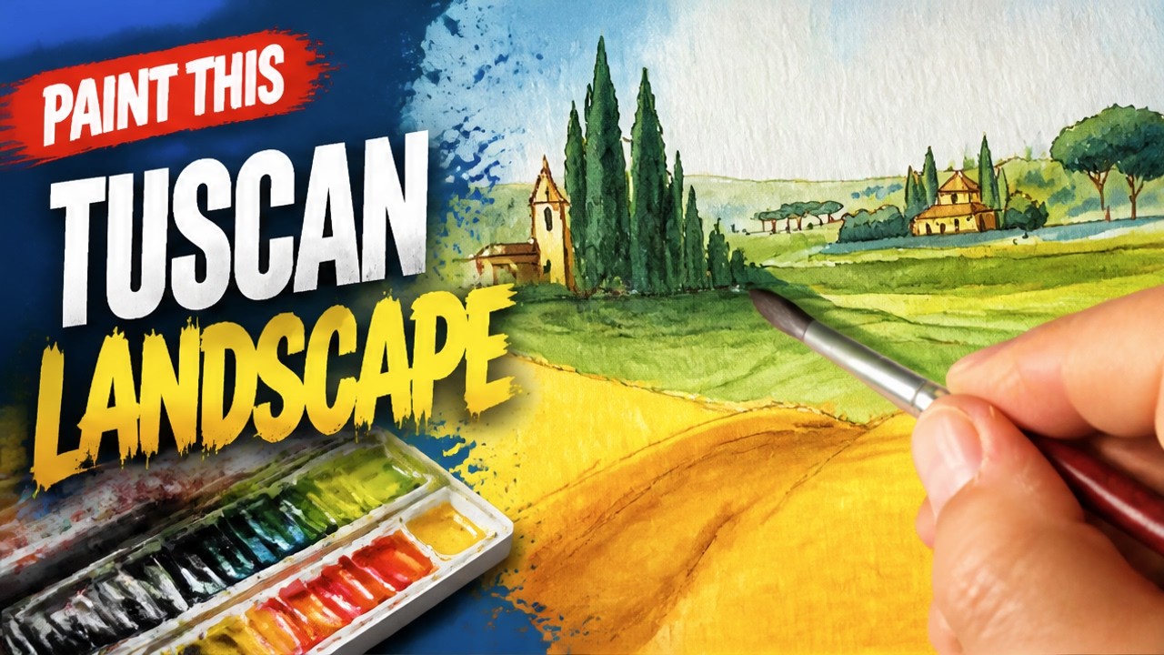 Paint Italy's Beauty | Tuscan Watercolor Tutorial for Beginners