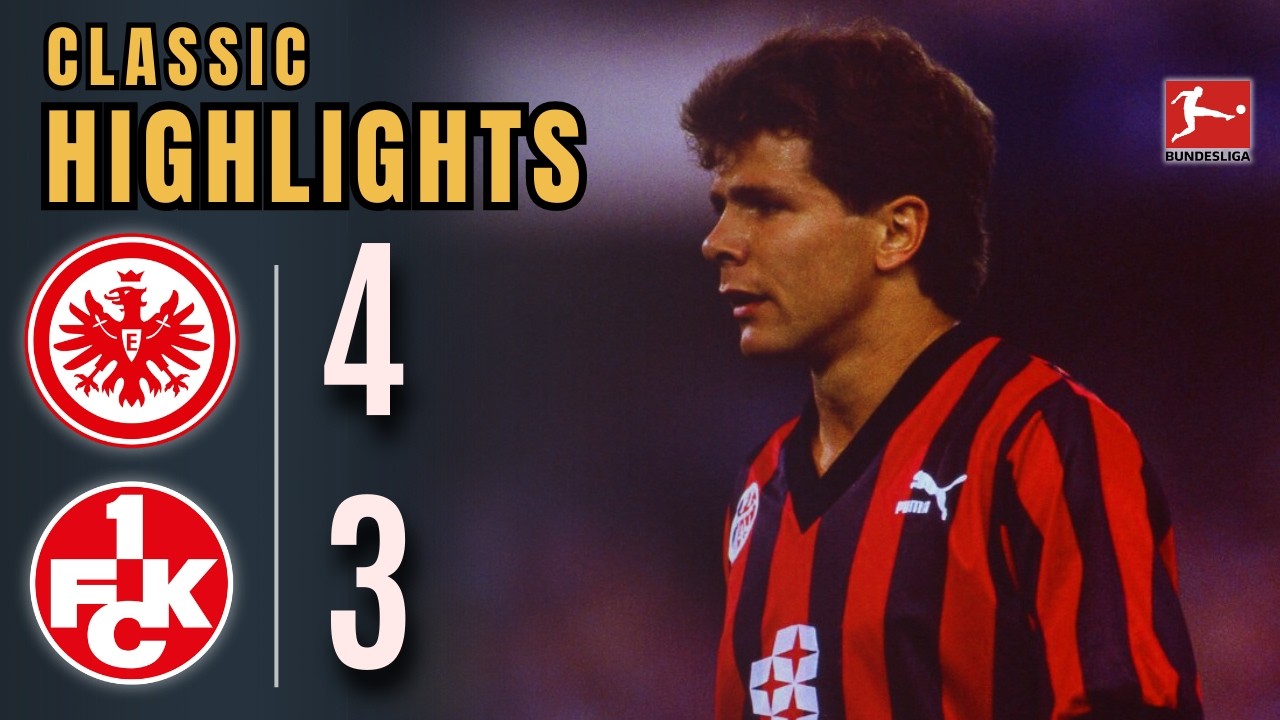 Eintracht Frankfurt vs. Kaiserslautern | 1990/91 Bundesliga | Möller’s Hat-Trick in Frankfurt