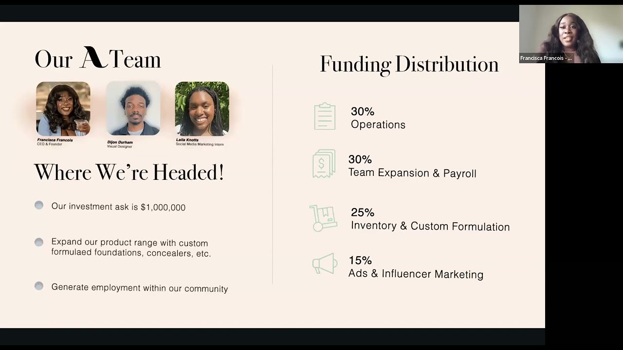 Season 5 | BGV LA Pitch Competition | Francisca Francois of Aeva Beauty