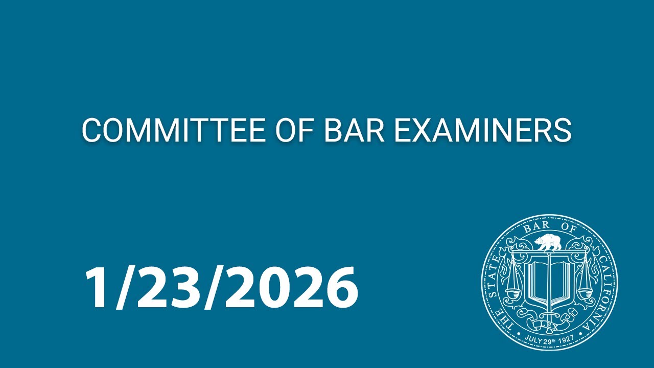 Committee of Bar Examiners 1-23-2026