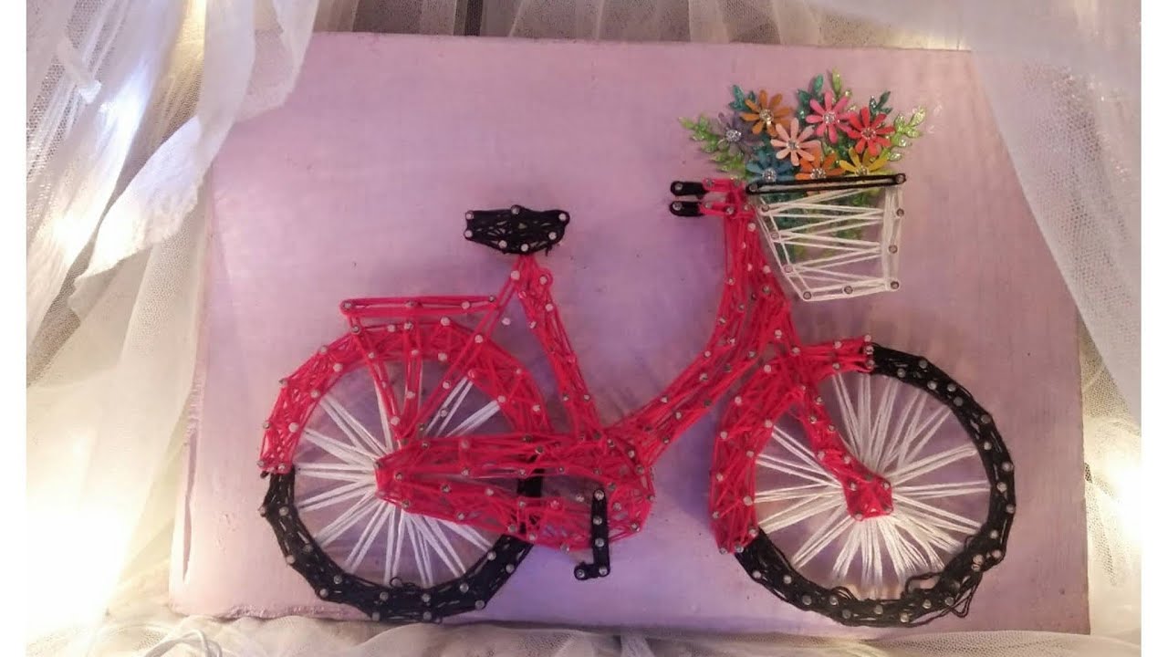 #diyHow #easydiy To Make String Art Bike