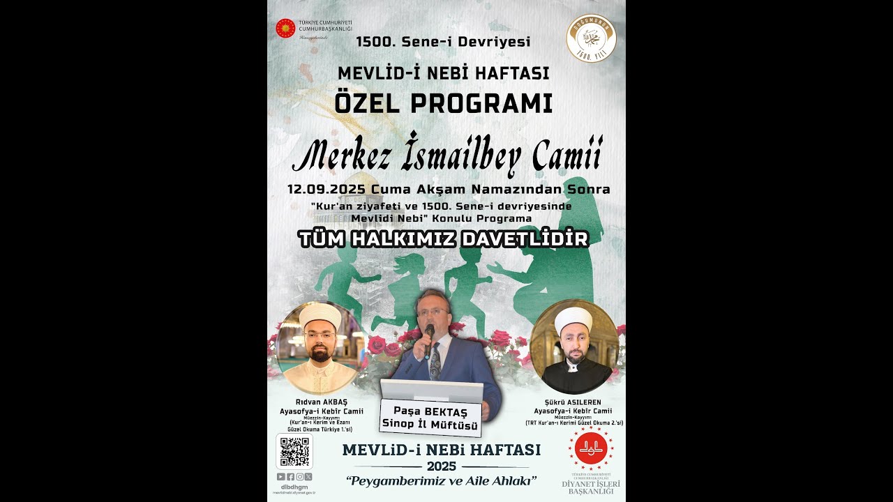 KUR'AN ZİYAFETİ VE MEVLİDİ NEBİ- Rıdvan Akbaş-Şükrü Asıleren Ayasofya Camii #MevlidiNebi #Mevlid1500