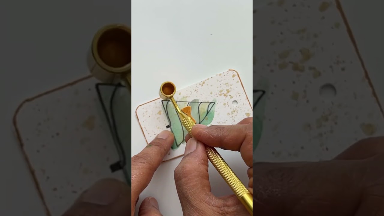 Transform Abstract Christmas Tree Mini Art Into Stunning Gift Tags | Easy DIY Holiday Craft