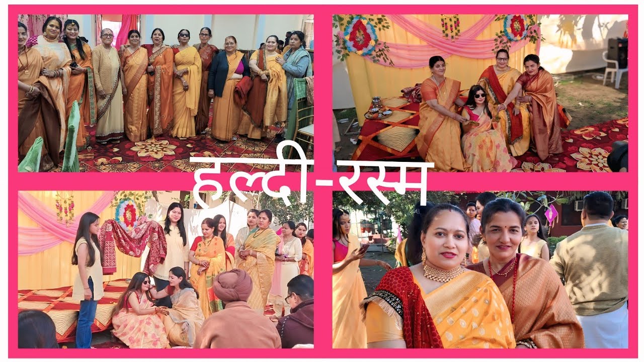 हल्दी-हाथ रस्म के सिलसिले में,  चंडीगढ़ में #haldi