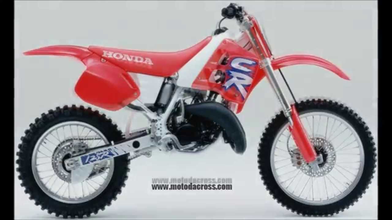 Evolution of Honda cr-125 from 1974 to 2007.