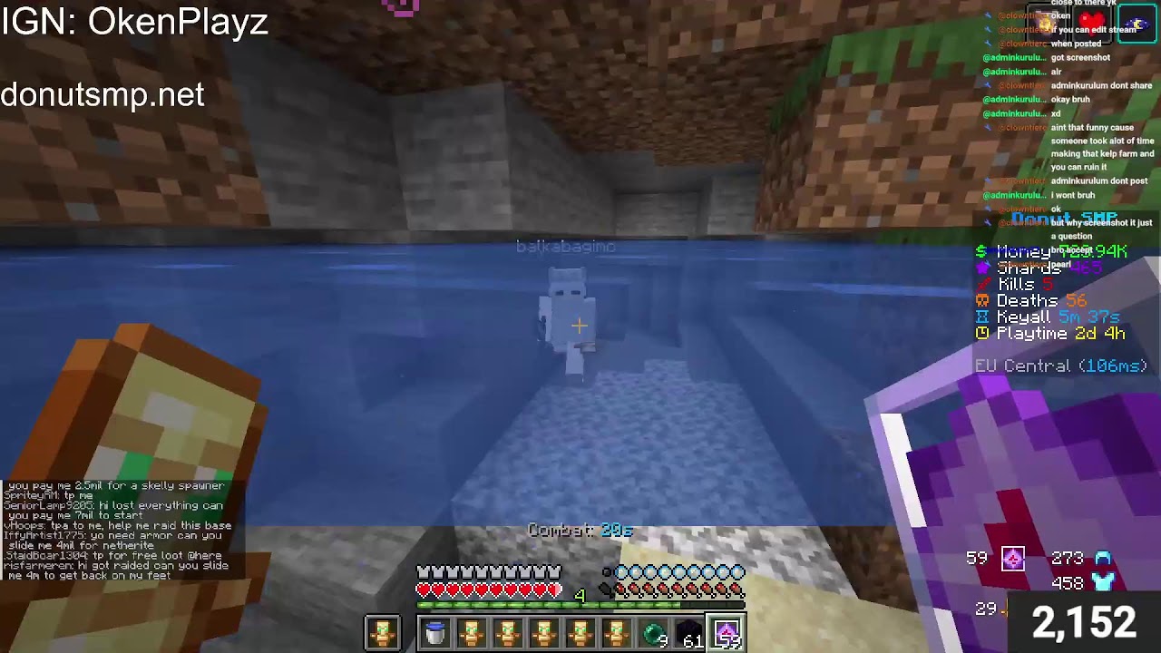 🔴LIVE | Rating bases on Donut SMP (Min 100k Per base)