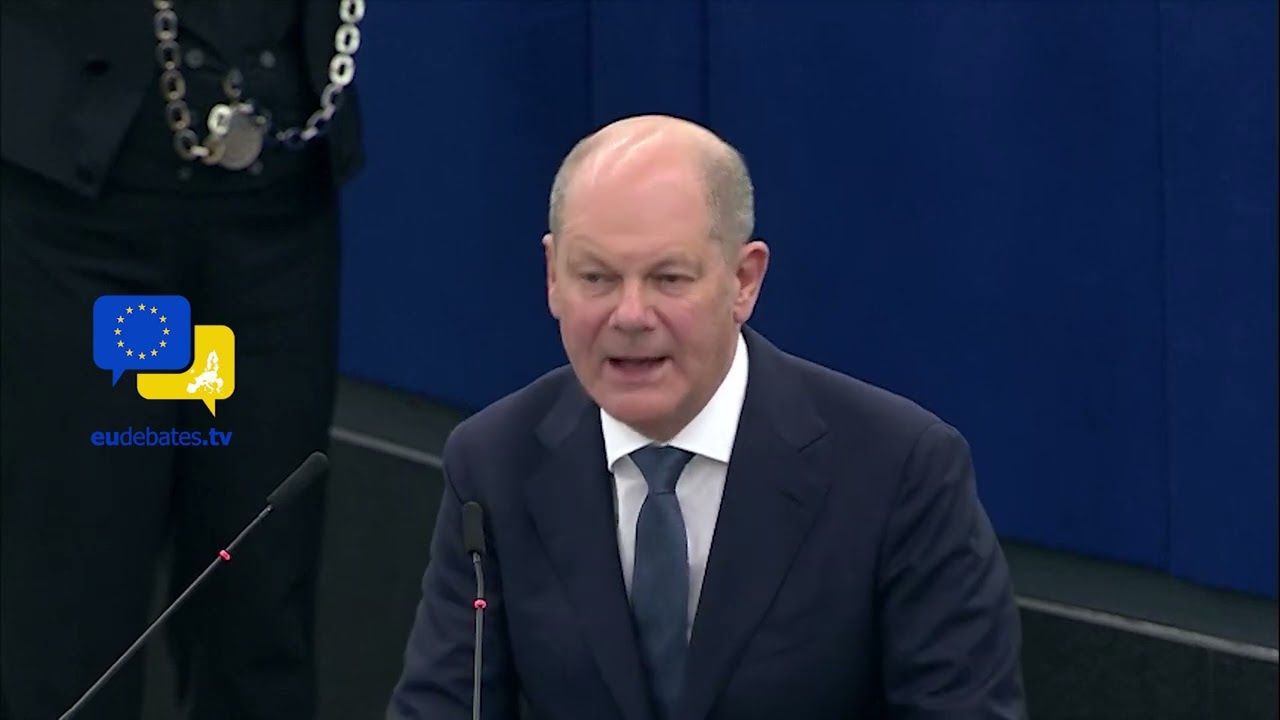 German Chancellor Scholz urges integrated EU defence industry, migration agreement!!!