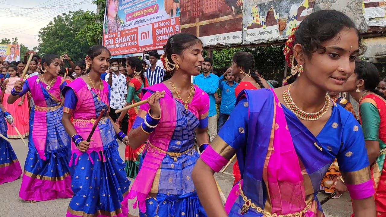Bathukamma celebrations #1 ||sri vyshnavi degree college|| jagtial