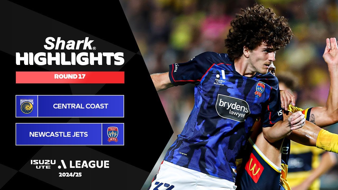 Central Coast Mariners v Newcastle Jets - Shark Highlights | Isuzu UTE A-League 2024-25 | Round 17