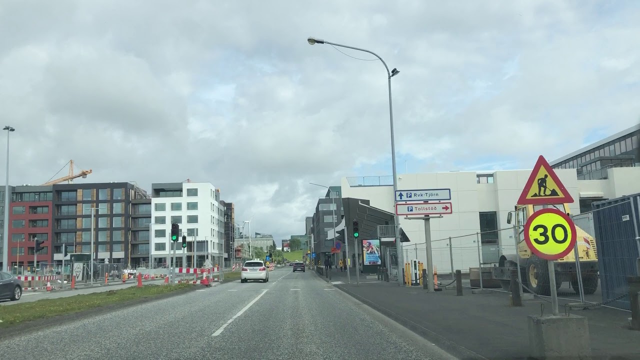 REYKJAVIK DRIVING in the afternoon - Summer 2020