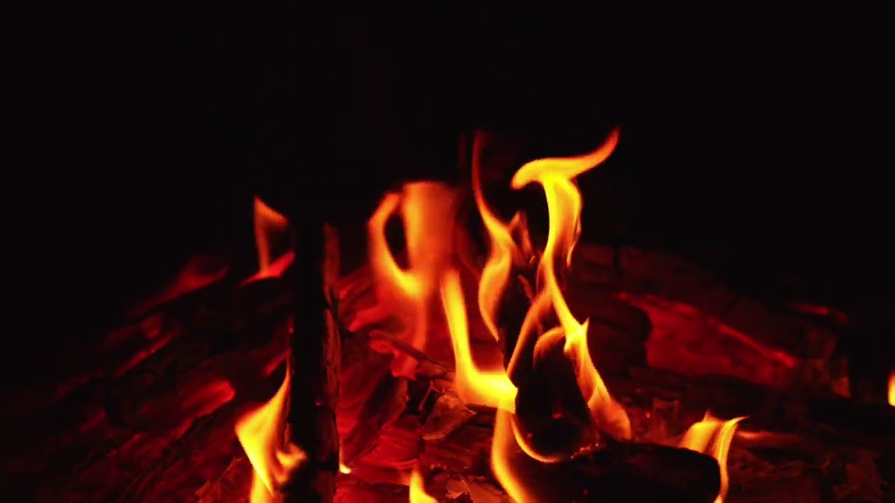 2 Hours Slow Motion Fireplace: Relaxing Burning Wood & Deep Crackling Sounds | 4K Ultra HD