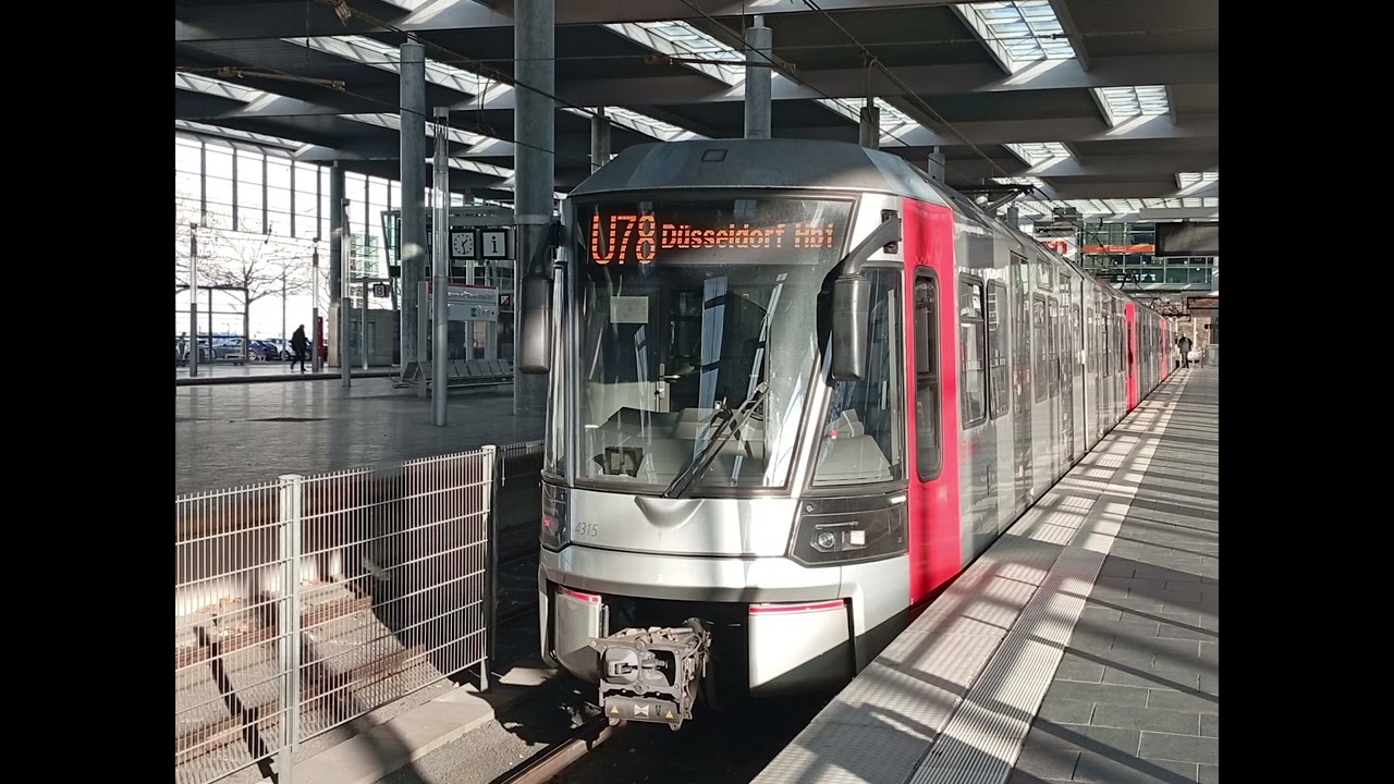 [Tonaufnahme] U78 von MERKUR-SPIEL-ARENA/Messe Nord nach Heinrich-Heine-Allee (HF6)