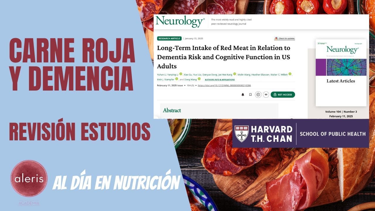 Carne roja 🥩 ¿Cuál es su relación con demencia y Alzheimer? 🧠 Nuevo gran estudio