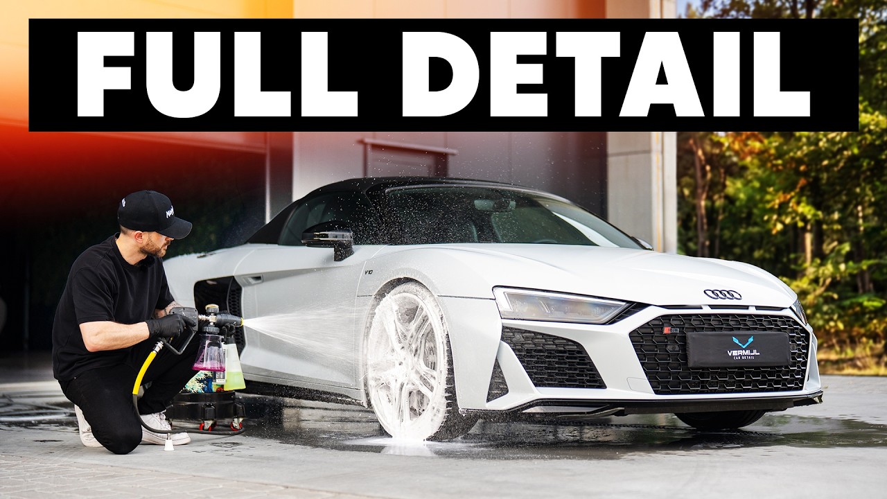 Satisfying Detail of an Audi R8 V10 - Wash, Polish, PPF & Coating