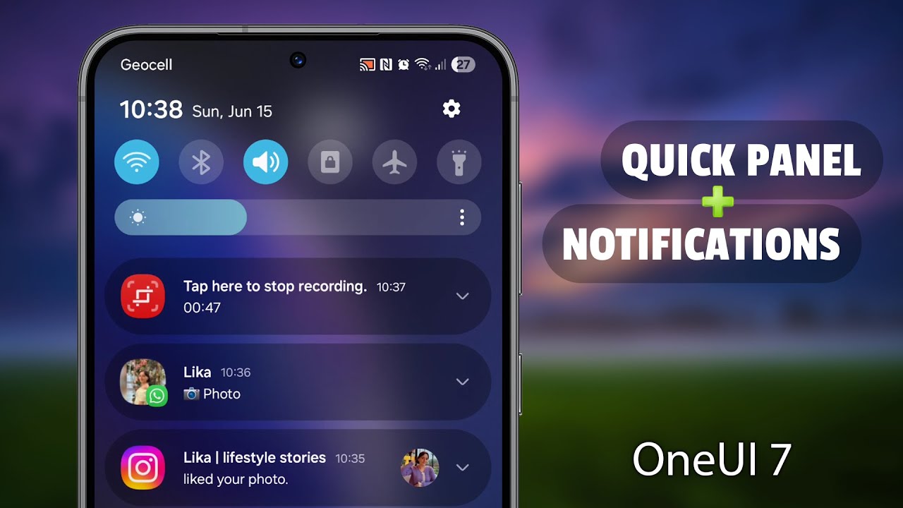 How to merge Quick Settings Panel and Notifications in Samsung (Android 15 Update)