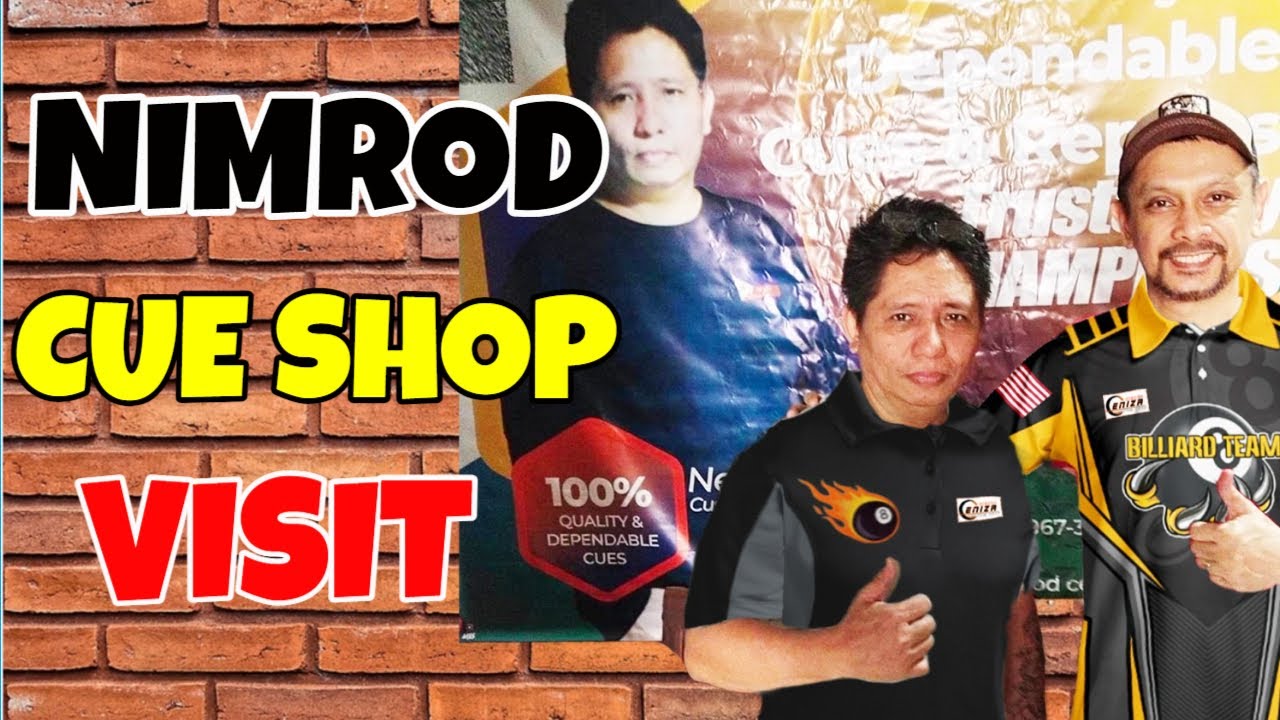 NIMROD CUE SHOP VISIT FOR CARBON AND PREDATOR TIP REPLACEMENT #billiards #cuesport #pool#trickshot