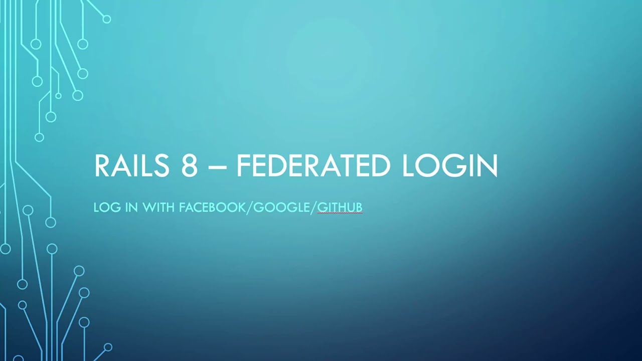 Rails 8 - Part 7 - Federated Login