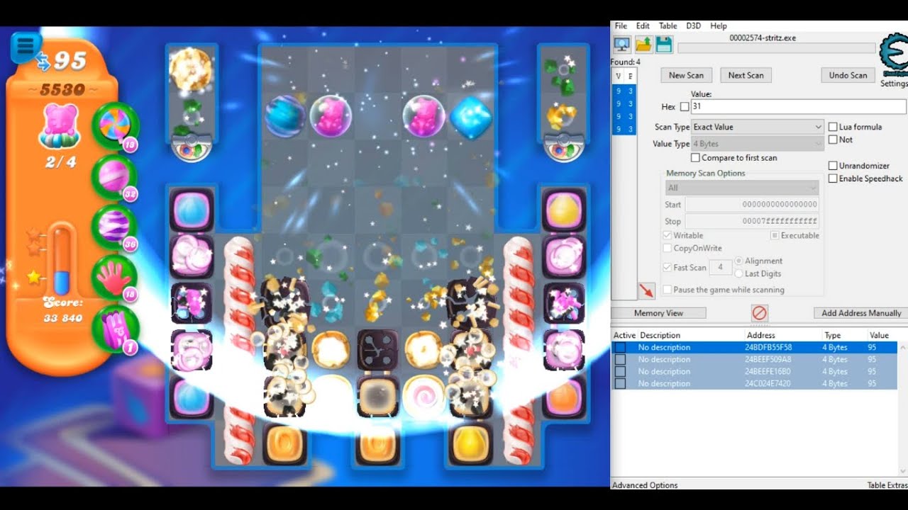 HARD LEVEL! Game CANDY CRUSH SODA SAGA Level 5530ᴴᴰ PC GAMEPLAY [ft. Cheat Engine] | Misi: 4 Bears!?