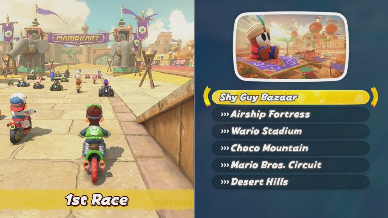 Mario Kart World // Shy Guy Bazaar & All Routes (150cc) - 100% Walkthrough