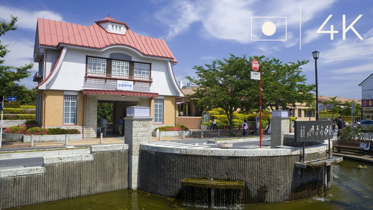 4K Walk around Denenchofu Sta. - HERE is where RICH people live in TOKYO, JAPAN