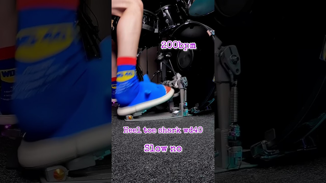Heel toe shark wd40  #drumvideo #drums #heeltoe #heel #toe #санктпетербург #shortvideo #shorts