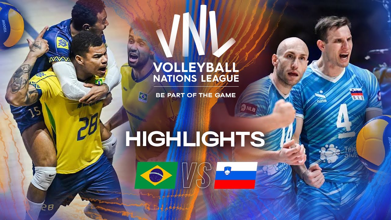 Brazil 🇧🇷  vs. Slovenia 🇸🇮 - Highlights | Men's VNL 2025 Bronze-Match