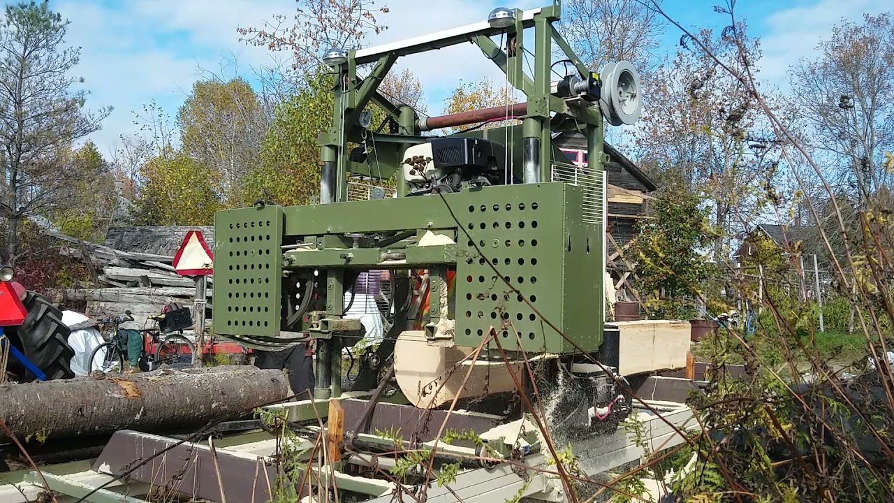 Moulin à scie artisanal  démonstration