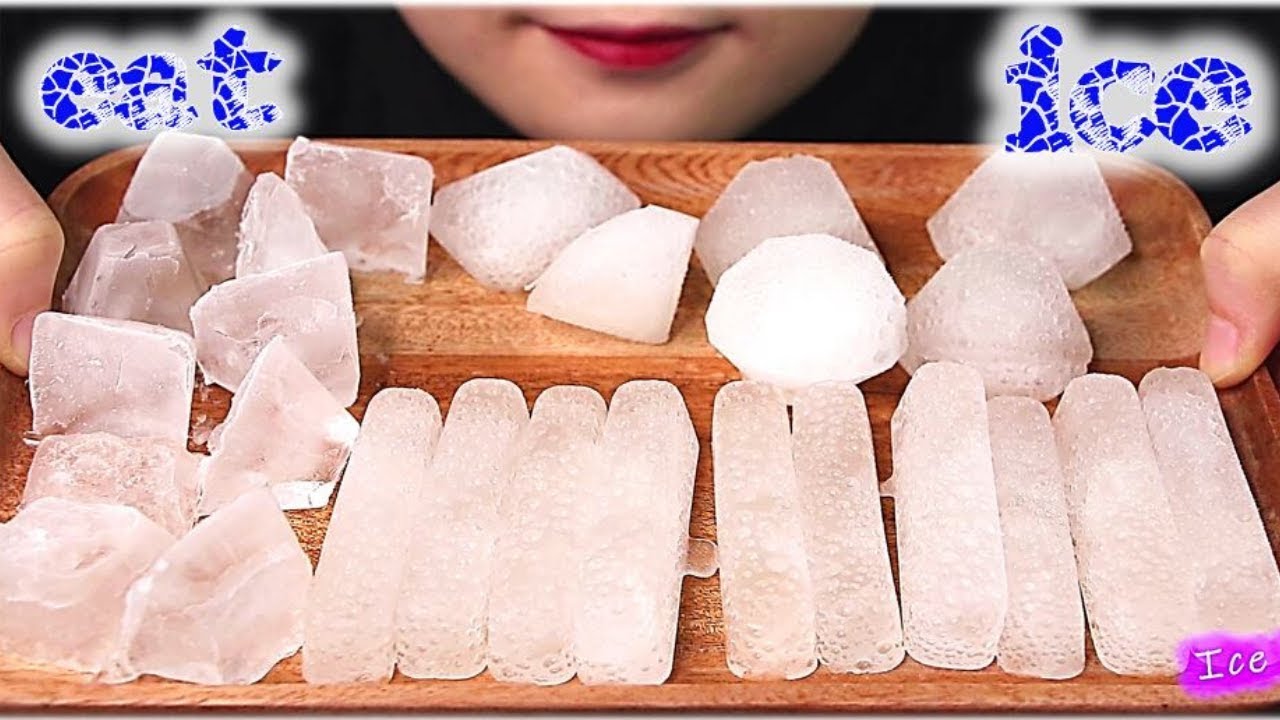 ASMR Eat Ice| Hardice | 氷を食べる音  Th&aacute;nh Ăn Đ&aacute;  얼음 리얼사운 Buz Yemek