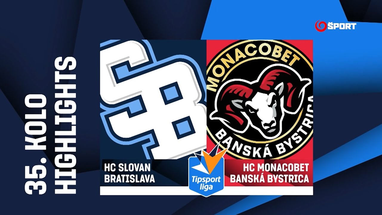 35. kolo: HC Slovan Bratislava - HC MONACObet Banská Bystrica 2:4 (0:1, 1:0, 1:3)