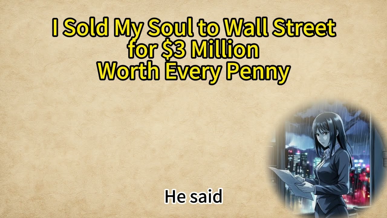English Story I Sold My Soul to Wall Street for $3 Million. Worth Every Penny