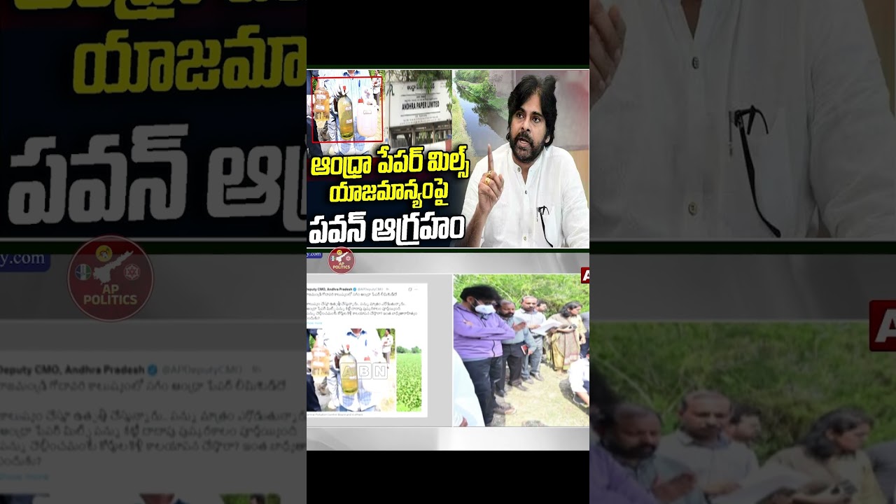 AP Deputy CM Pawan Kalyan Slams Andhra Paper Limited Over Godavari Pollution and Tax Dues