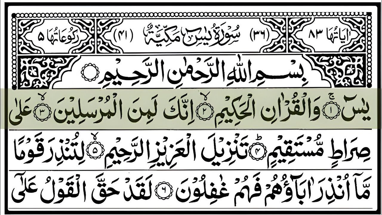 Surah Yasin Yaseen Full With Arabic Text   Sheikh Abdul Rahman Al Sudais   Ep   029 #surahyaseen
