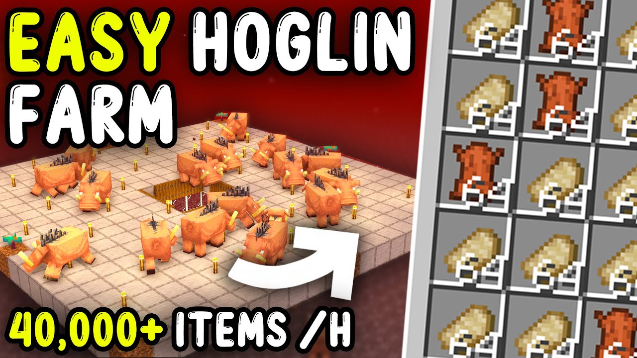 Minecraft's EASIEST Hoglin Farm in 1.21!