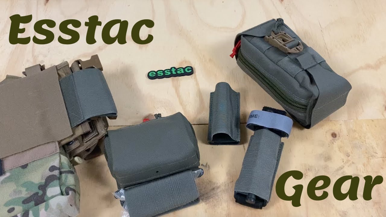 Medical for your belt: Esstac Tourniquet and Hinged Mini GP Pouches