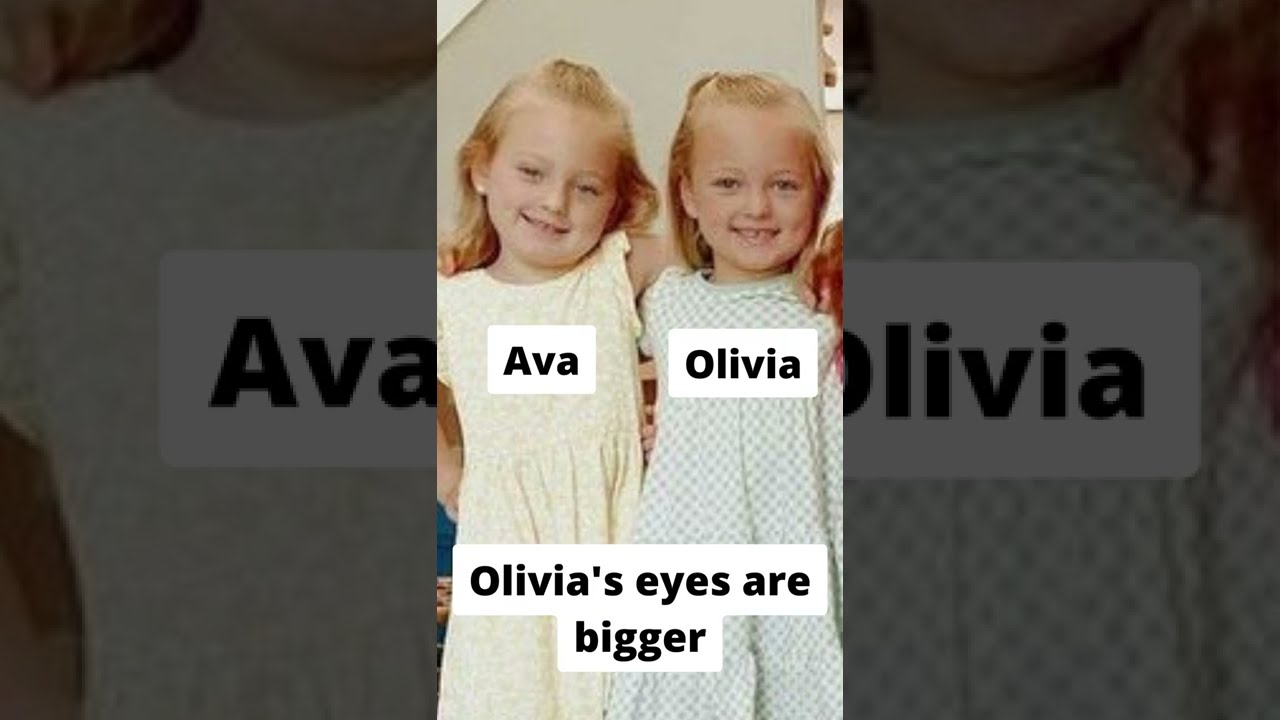 How to tell Ava and Olivia Busby apart 💕 #shorts #twins