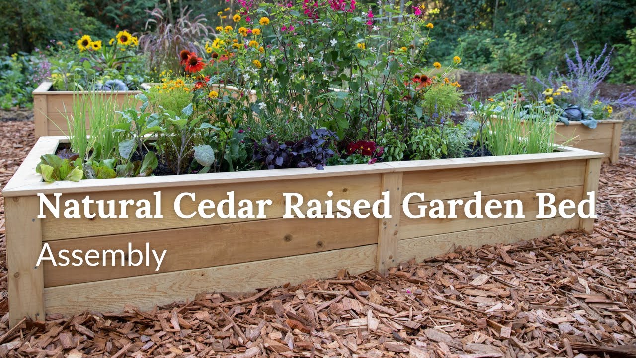 Natural Cedar Raised Garden Bed: Assembly