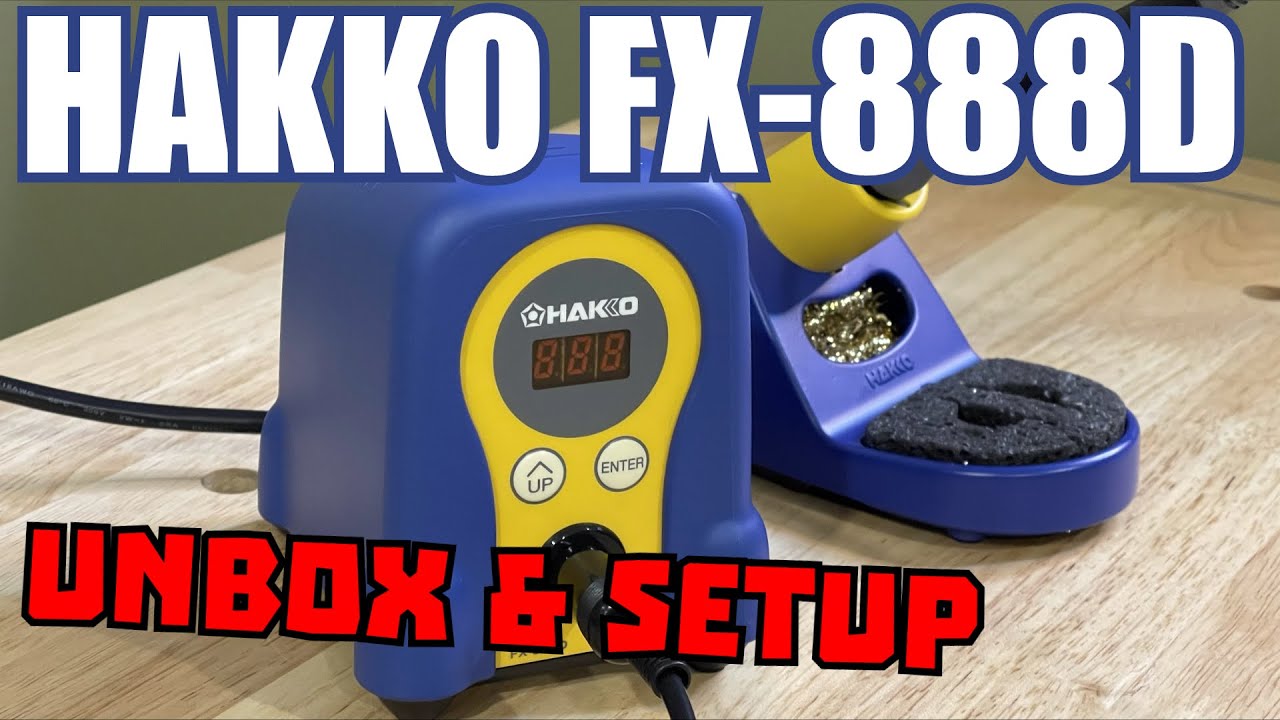 Hakko FX-888D Solder Station Unboxing and Parameter/Preset Temperature Setup