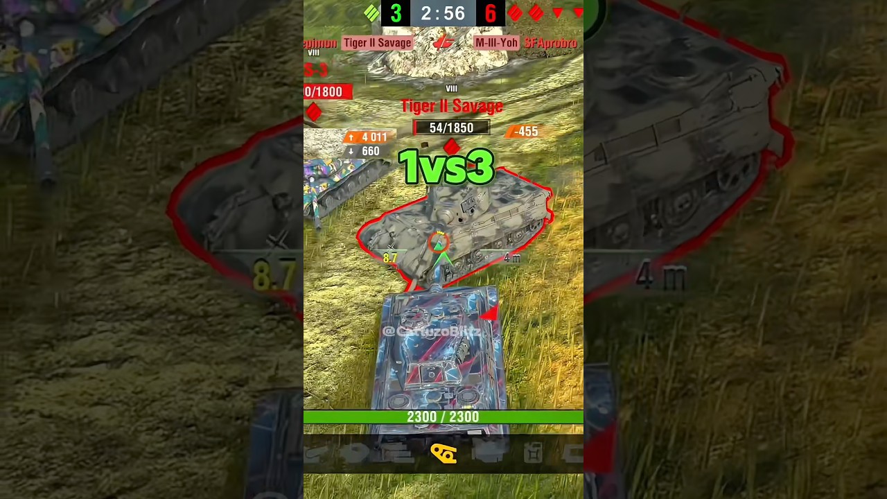E75 | 4 Kills, 1vs3 & 6808 DMG | #worldoftanksblitz #wotblitz #wotb #shorts #танки