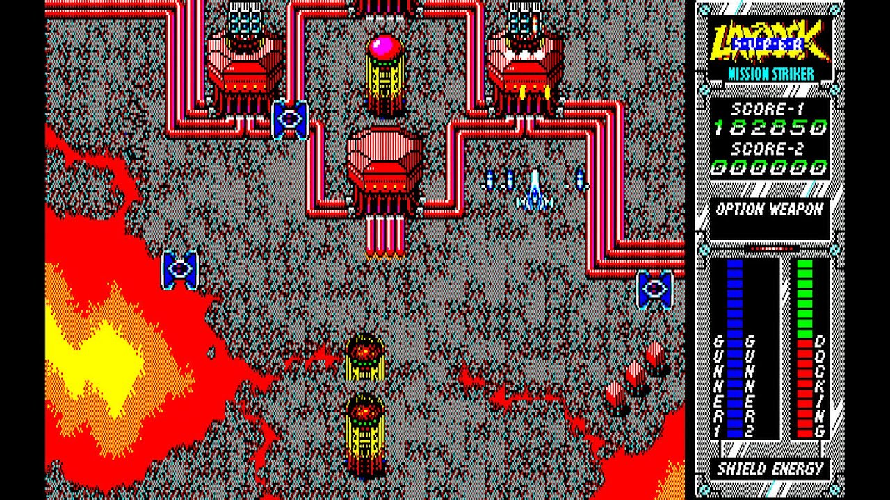 Sharp X1 Game: Super Laydock (1987 T&E Soft) Longplay with cheats