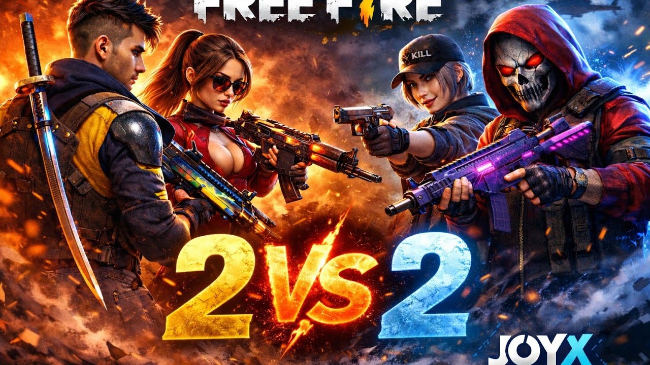 Free fire 2 vs 2 🔥🔥 @JOYX_GAMES 